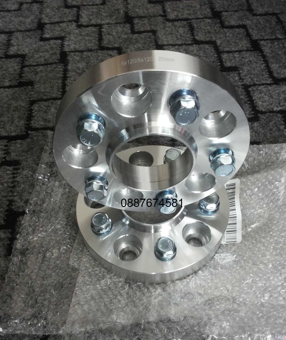ПРЕХОДНИ ФЛАНЦИ ОТ 5х112 66.5 КЪМ 5х120 72.6 - 15ММ дебелина Ауди/Audi
