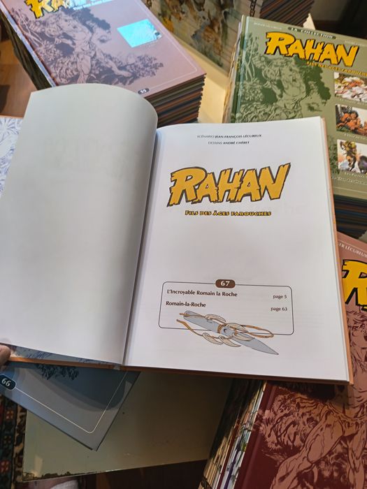 Colecția completa Rahan Altaya 67 volume cartonate, preț 5000 lei.