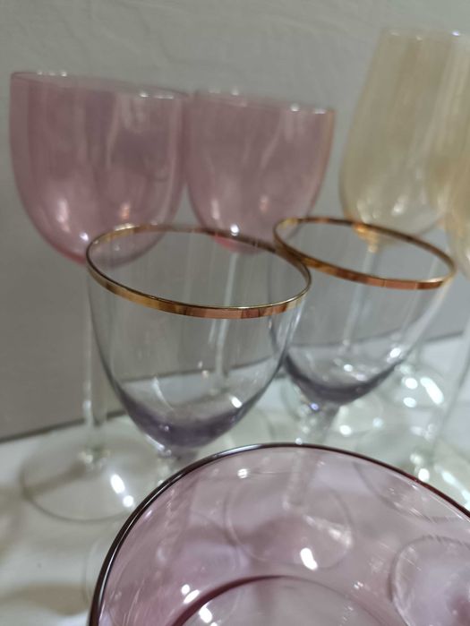 Фужеры на добор цветное стекло