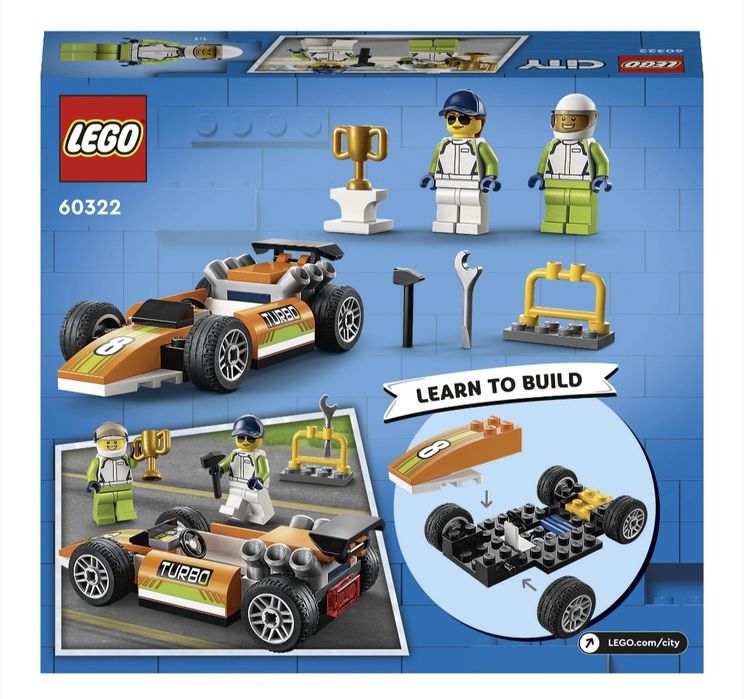 LEGO® City Great Vehicles 60322 - Състезателна кола