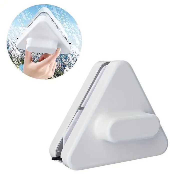 Curățător magnetic de geamuri cu două fețe