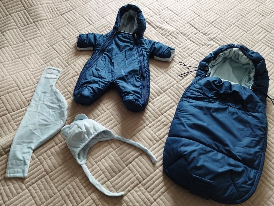 Продам конверт +комбез +шапка и снуд