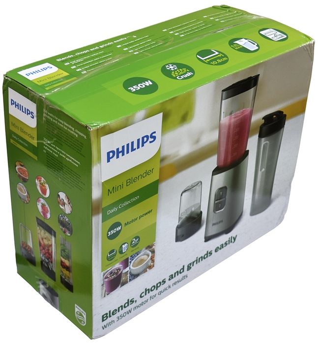 Неразопакован! 3г. Гаранция. Мини блендер Philips HR2604/80, 350 W