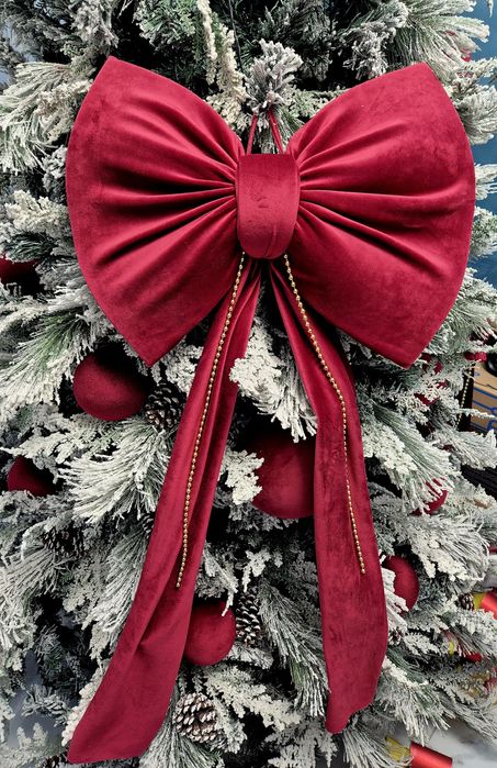 Funda uriașă din catifea 45 cm/35 cm si Panglici de 1.5 m