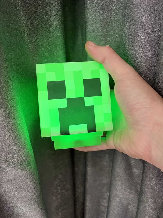 Лампа Minecraft Creaper - Гейминг Лампа Майнкрайфт Крийпър - USB порт за зареждане - Чисто Нова
