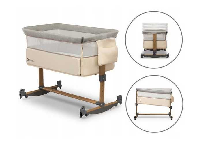 Детска кошара Co-Sleeper с люлка Lionelo Leonie, Beige Sand