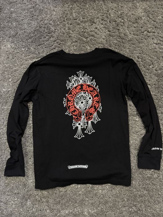 Bluza Chrome Hearts Negru/Rosu Marimea M