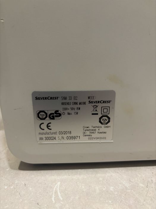 Шевна машина Silver Crest SNM 32 b2