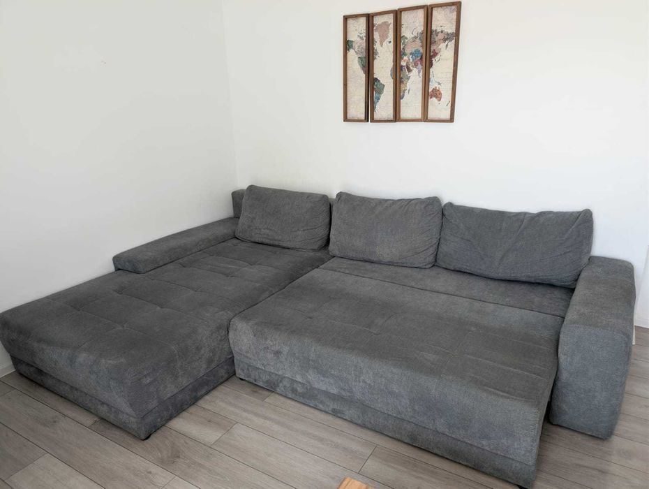 Canapea modulară extensibilă cu ladă – stare foarte bună