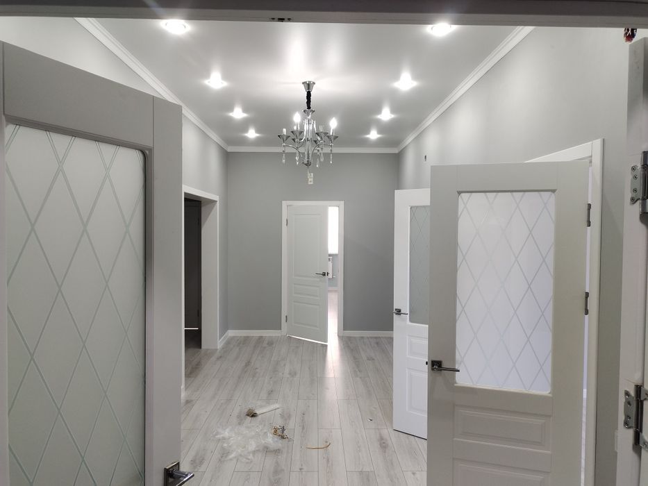 Установка люстра