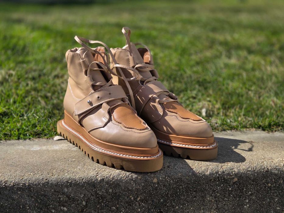 Ghete NOI Mihaela Glavan - Acid Cloud Bej, marimea 38