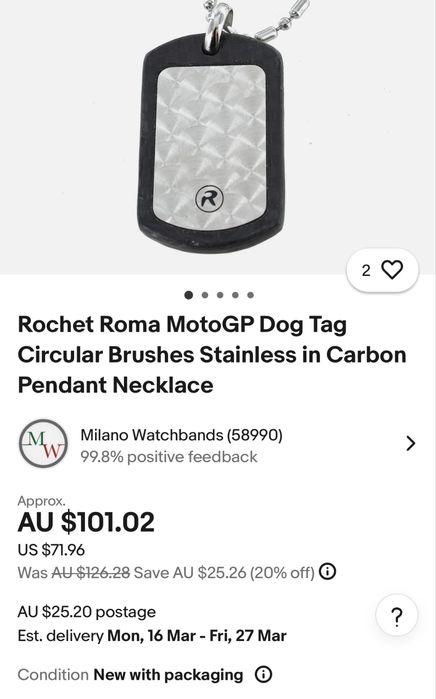 Rochet Roma Stainless Steel in Carbon, NOU !