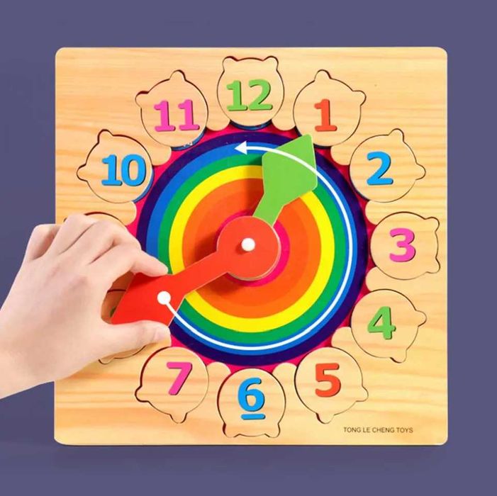 НАМАЛЕНИЯ! Дървен часовник Слънце всичко на - https:/woodentoys.olx.bg