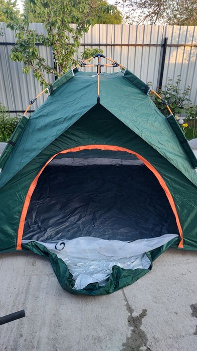 Cort pentru 3 persoane, Timeless Tools, 2x2x1,35 m, Verde