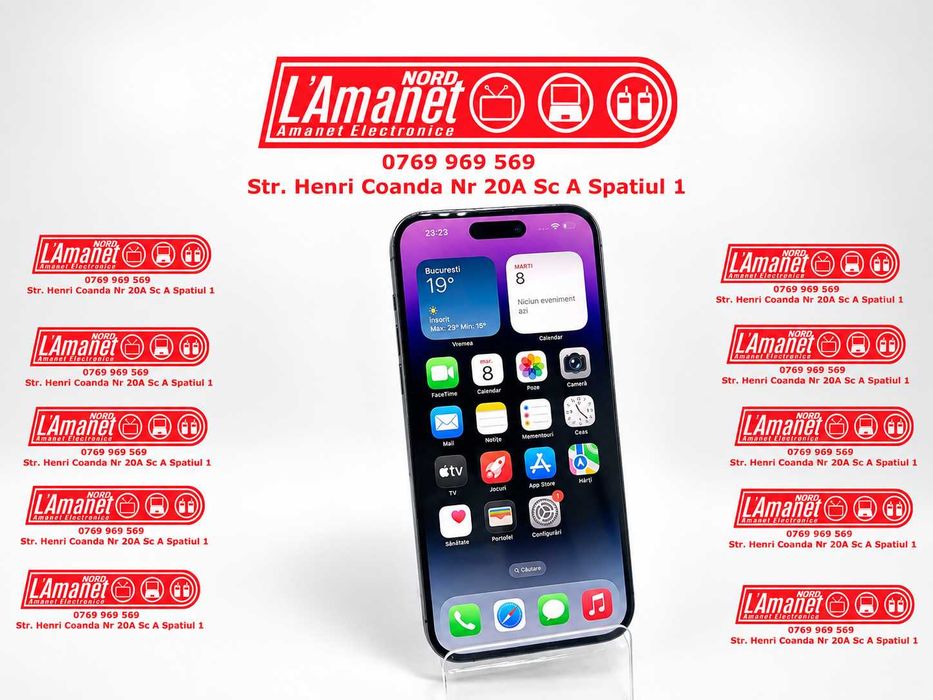 iPhone 14 Pro Max Purple 128Gb Neverlocked Bateria 84% Stare Excelenta - Nord