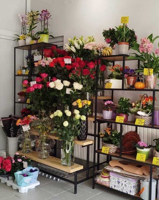 Професионален цветарски стелаж 5 етажа