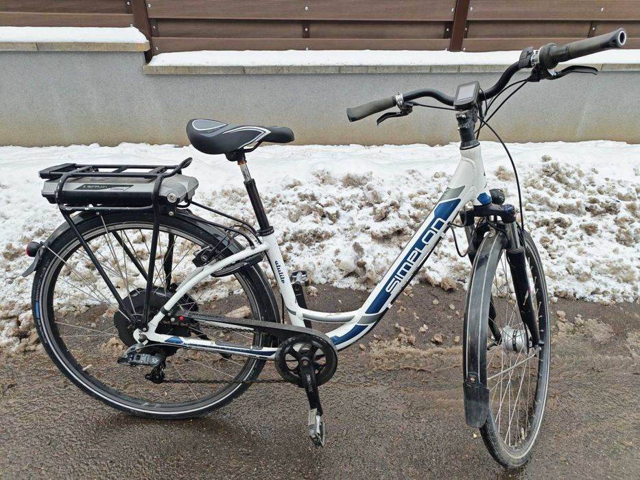 Bicicleta electrica Simplon frane hidraulice cadru aluminiu suspensie