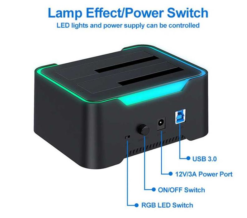 Новая Док.станция Hdd 2X - в комплекте-с гарантией -доставка