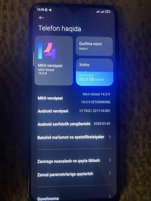 Redmi 10 c sotiladi dak karobka bor