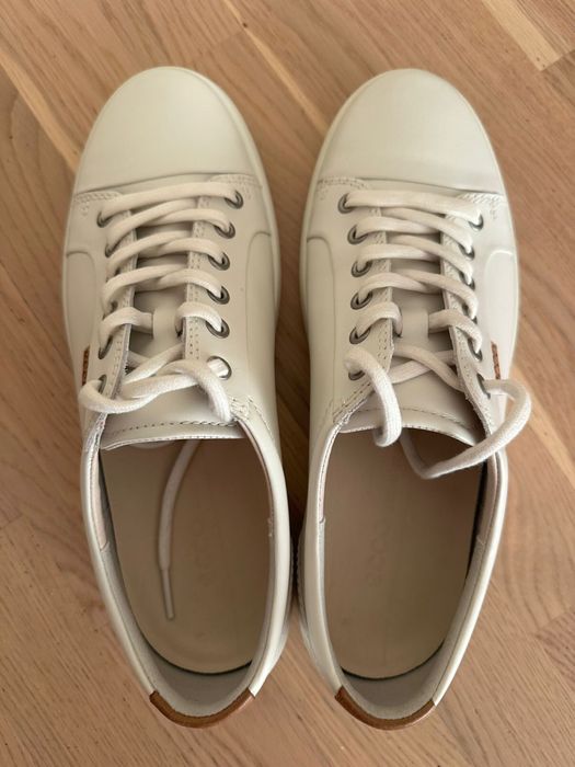 Ecco кроссовки  кожа