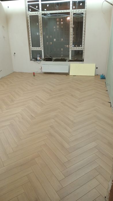 Укладка ламината, бамбуковые панели Астана