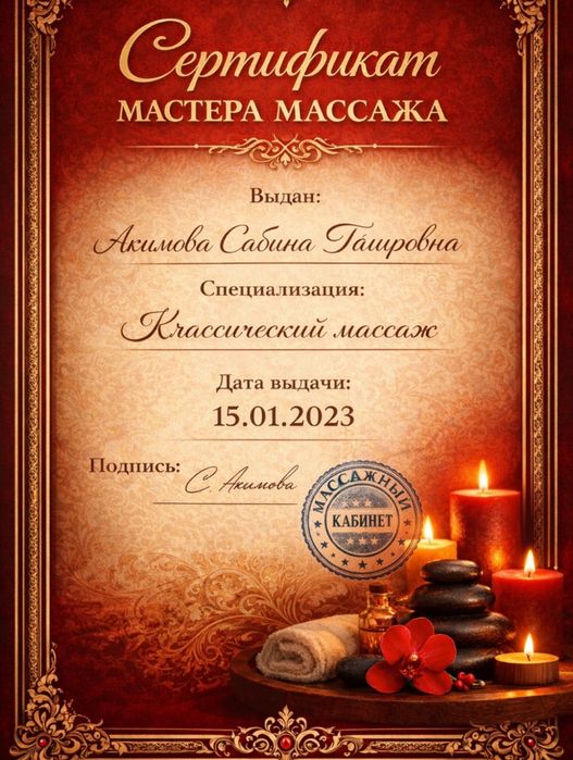 Массаж на все тело выезд