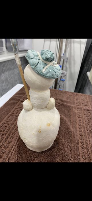 Снеговик ватный Ссср