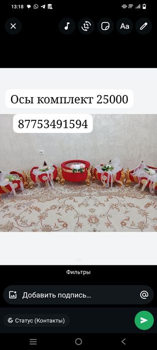 Корзина тойбастар сатылады