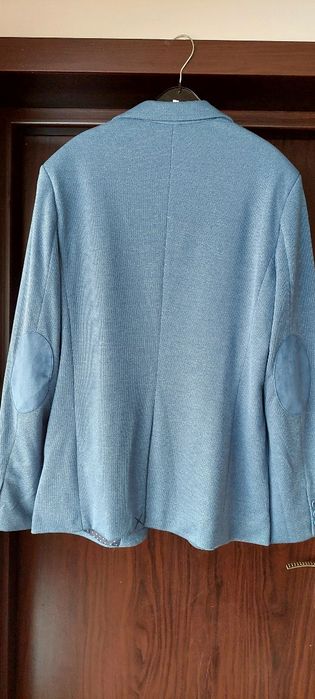 Sacou bleu Smart-Casual cu buzunare aplicate, de la Sinsay, marimea L