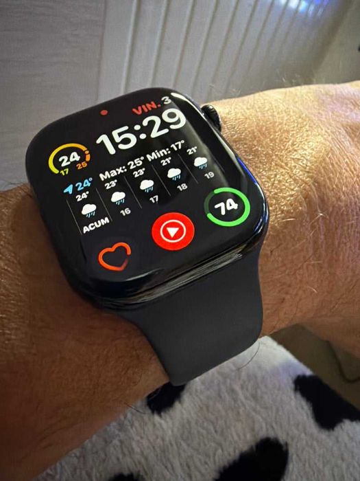Apple Watch seria 11 Black Aluminium, GPS, EKG, 46mm, nou - Factura