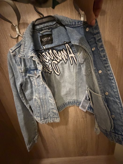 Дънков късо яке Guess