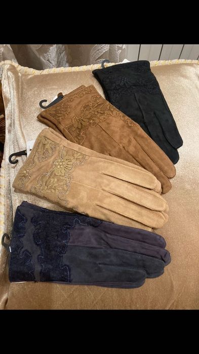 Нови модели!Дамски ръкавици от естествена кожа