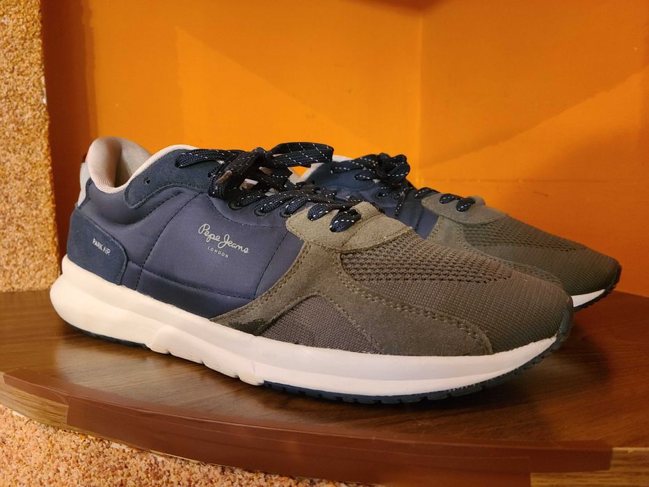 Pantofi sport (sneakers) Pepe Jeans PMS 30738 - 765 albastru/kaki