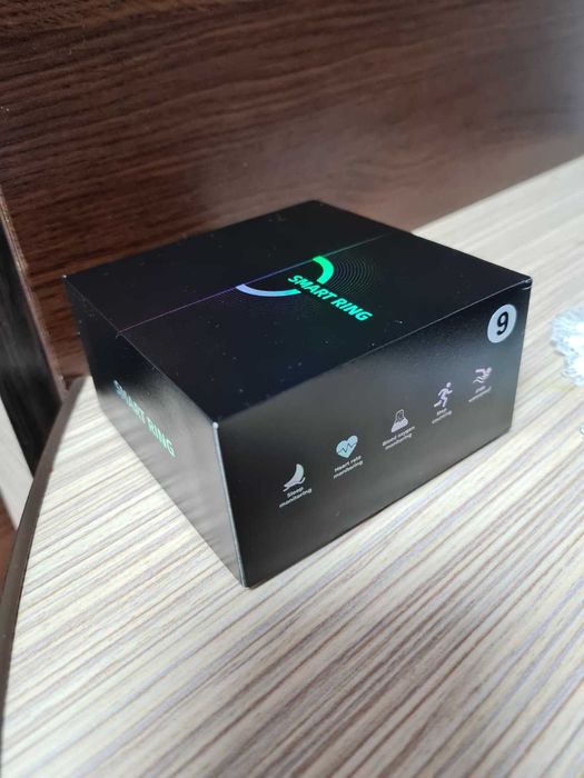 Smartring Fitness Argintiu #9, SpO2, Puls, Somn, IP68, Android/iOS