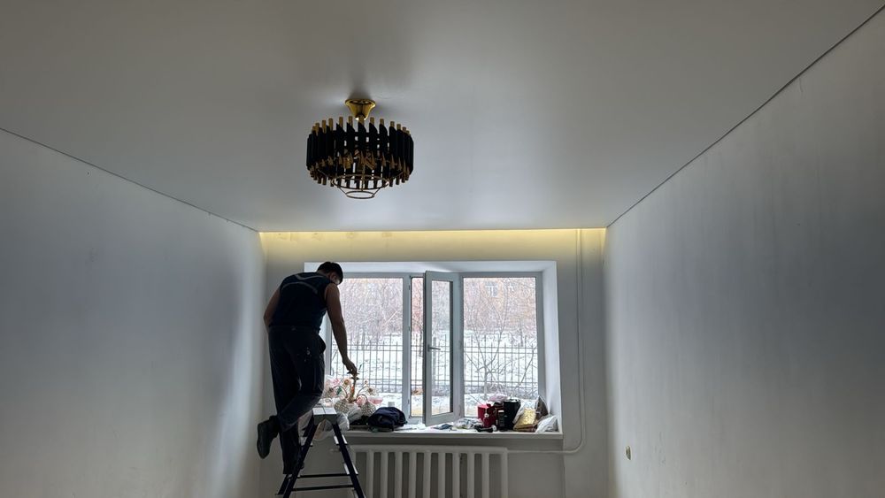 Натежной потолок