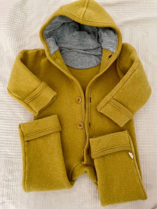 Salopeta/overall din lana fiarta, Disana, marime 74-80