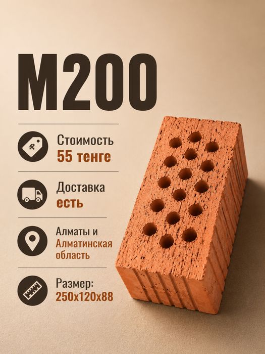 Керамический Кирпич М200