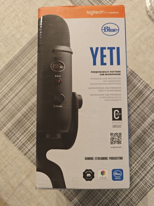 Microfon Profesional Blue Yeti USB, PC & Mac  Gaming  Podcast Streamig