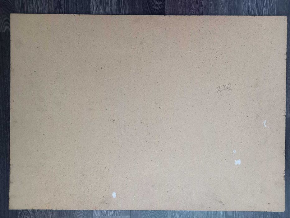 A. Bellomi – „Cai alergând la vale” – ulei pe placaj, 70 × 49,5 cm