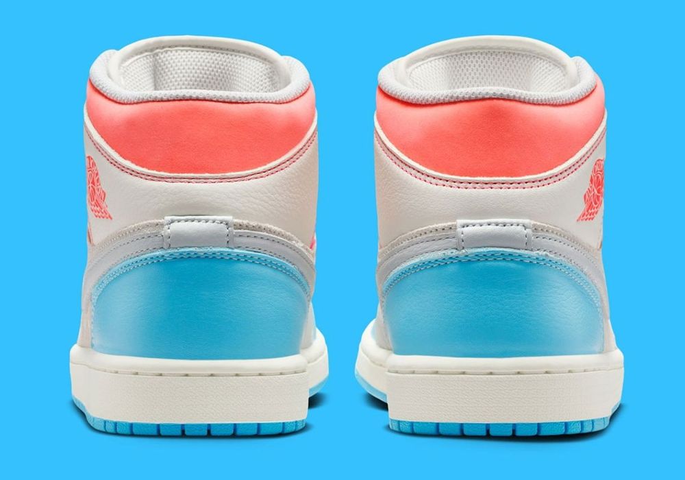 Jordan 1 mid " Lava blue" 36.5 originali noi