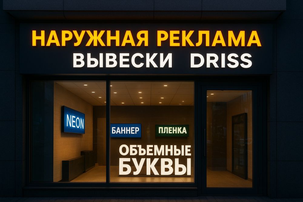 Вывески под ключ, Наружная реклама