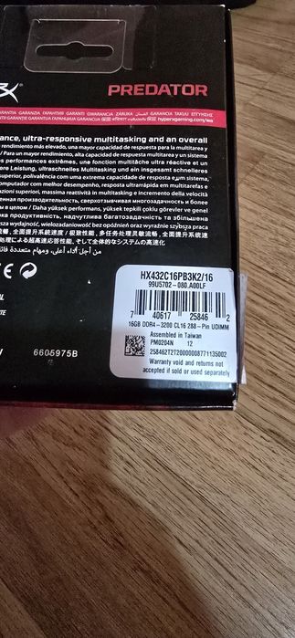 Predator hyperx 2x8gb 3200mhz cl16
