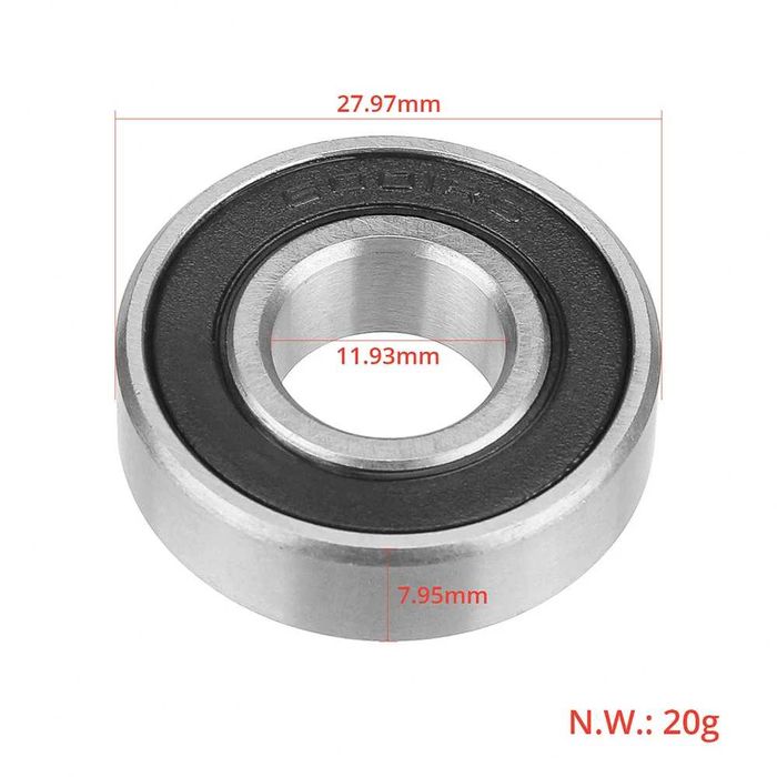 Rulment roata / fata spate 6001RS Xiaomi M365 1S Pro Pro 2 Ninebot G30