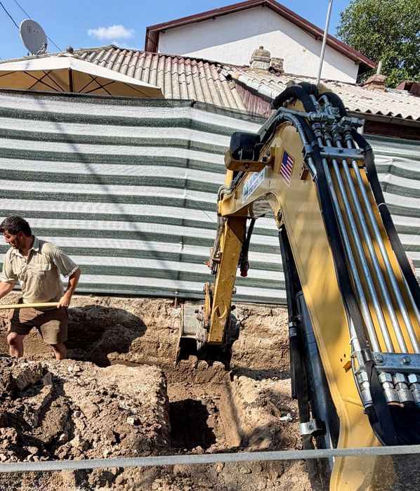 Mini excavator fundatii case si garduri Bucuresti Ilfov