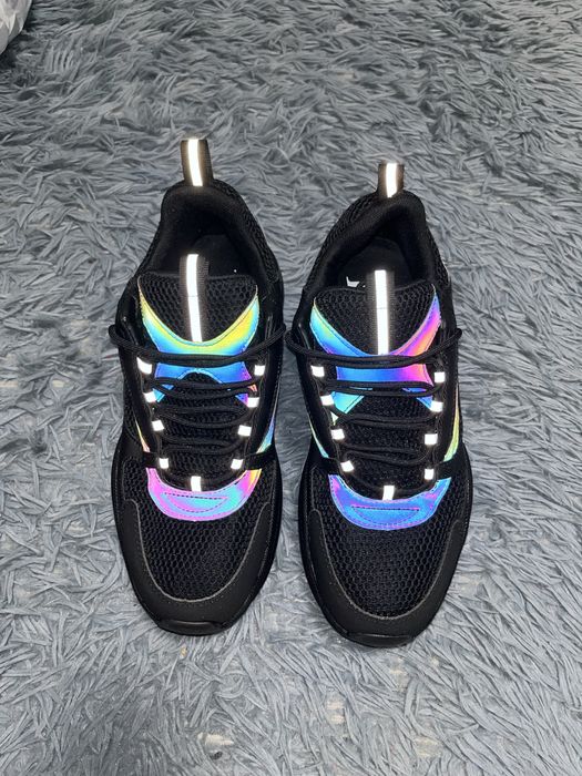 Dior B22 reflective rainbow& silver