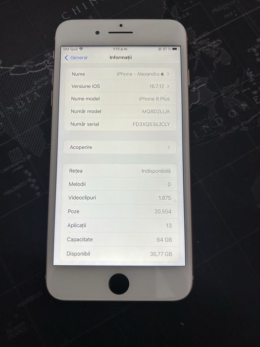 Iphone 8 plus de 64GB neverlock