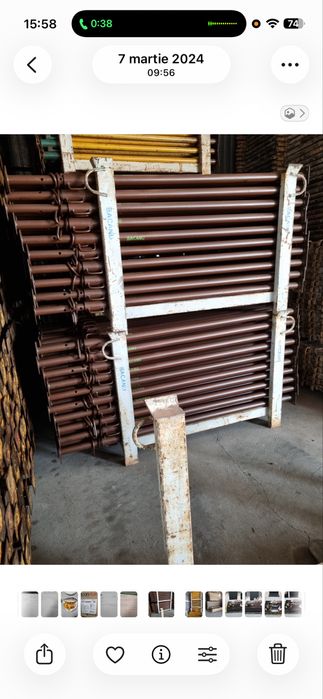 Inchirem popi metalici si schela metalica popii sunt de 3m, 3,6m si 4m