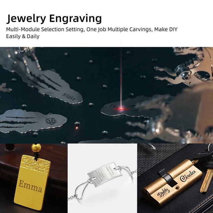 MR CARVE Fiber Laser +2бр. лещи до 150mm площ лазер лазерно гравиране