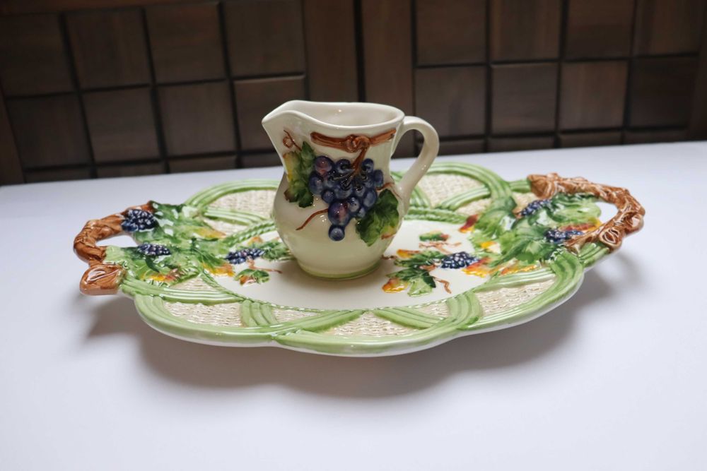 чинии италиански порцелан, ръчна изработка