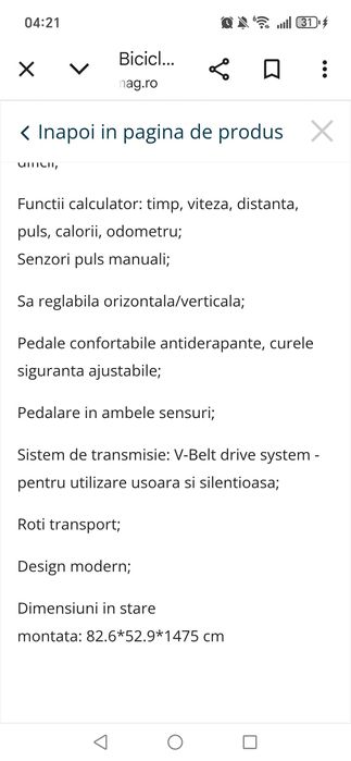 Bicicleta fitness Lotto Sierra 1